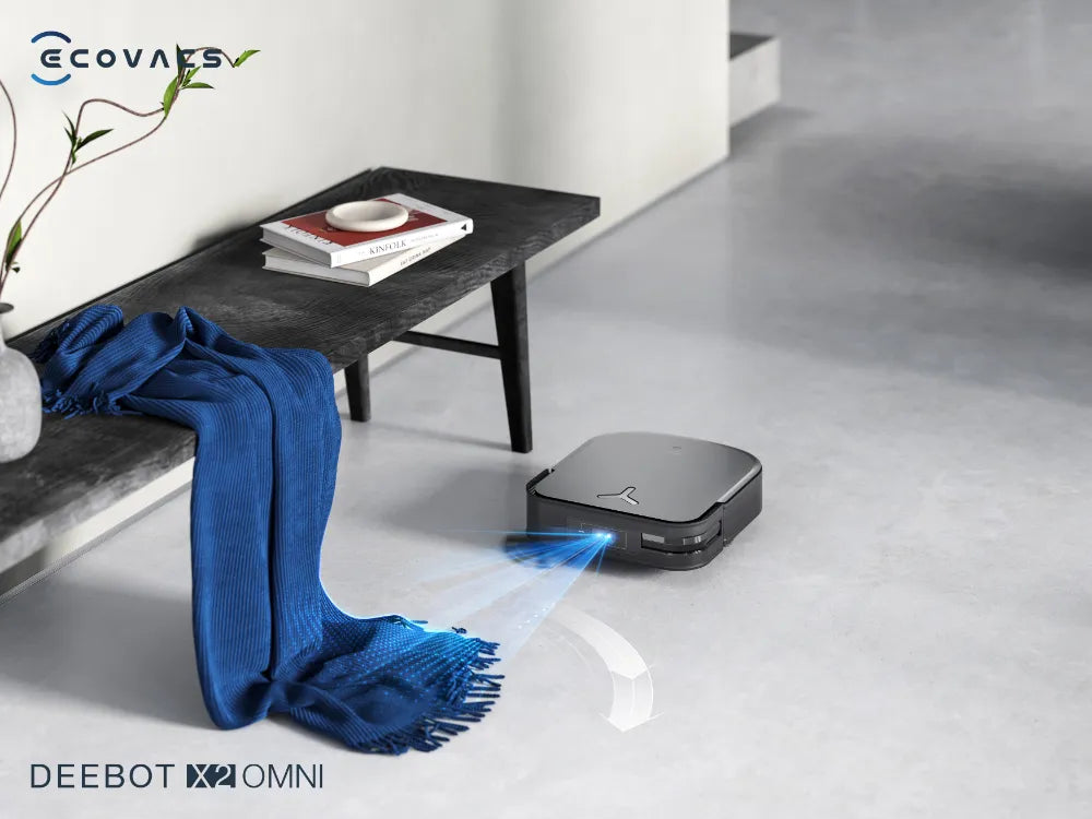 Robot hút bụi lau nhà Ecovacs Deebot X2 Omni màu đen
