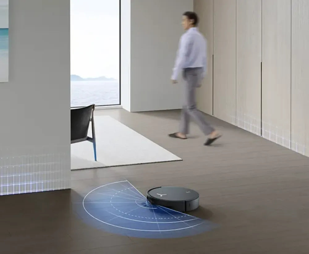 Robot hút bụi Ecovacs Deebot X8 Pro Omni tránh vật cản thông minh.