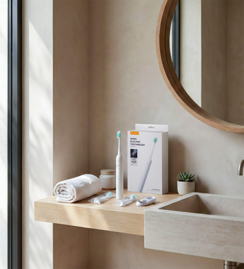 Bàn chải điện Lumias SET-900 Pro phù hợp với người muốn chăm sóc răng miệng hằng ngày bằng thiết bị có nhiều chế độ chải và hẹn giờ tự động.