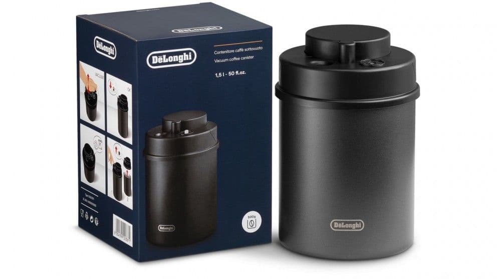 Hộp đựng cà phê hút chân không Delonghi DLSC071 màu đen