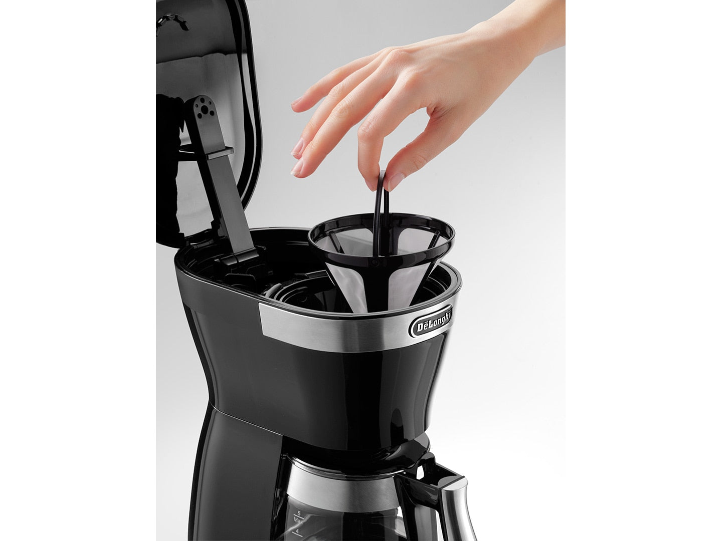 Máy pha cà phê Delonghi ICM12011.BK - Pha drip 5 cốc