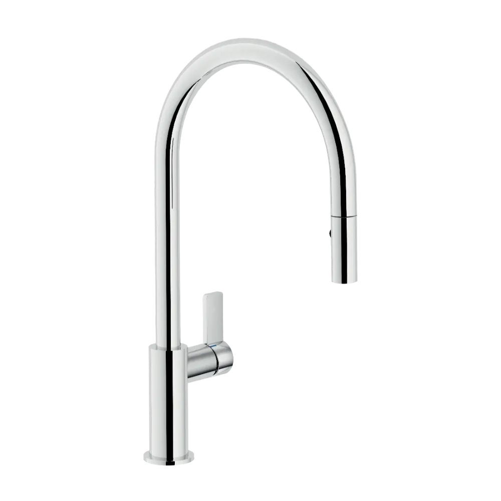 Vòi bếp FLAG NB205 | Dây rút xoay 180 độ | Đầu xả 2 chế độ