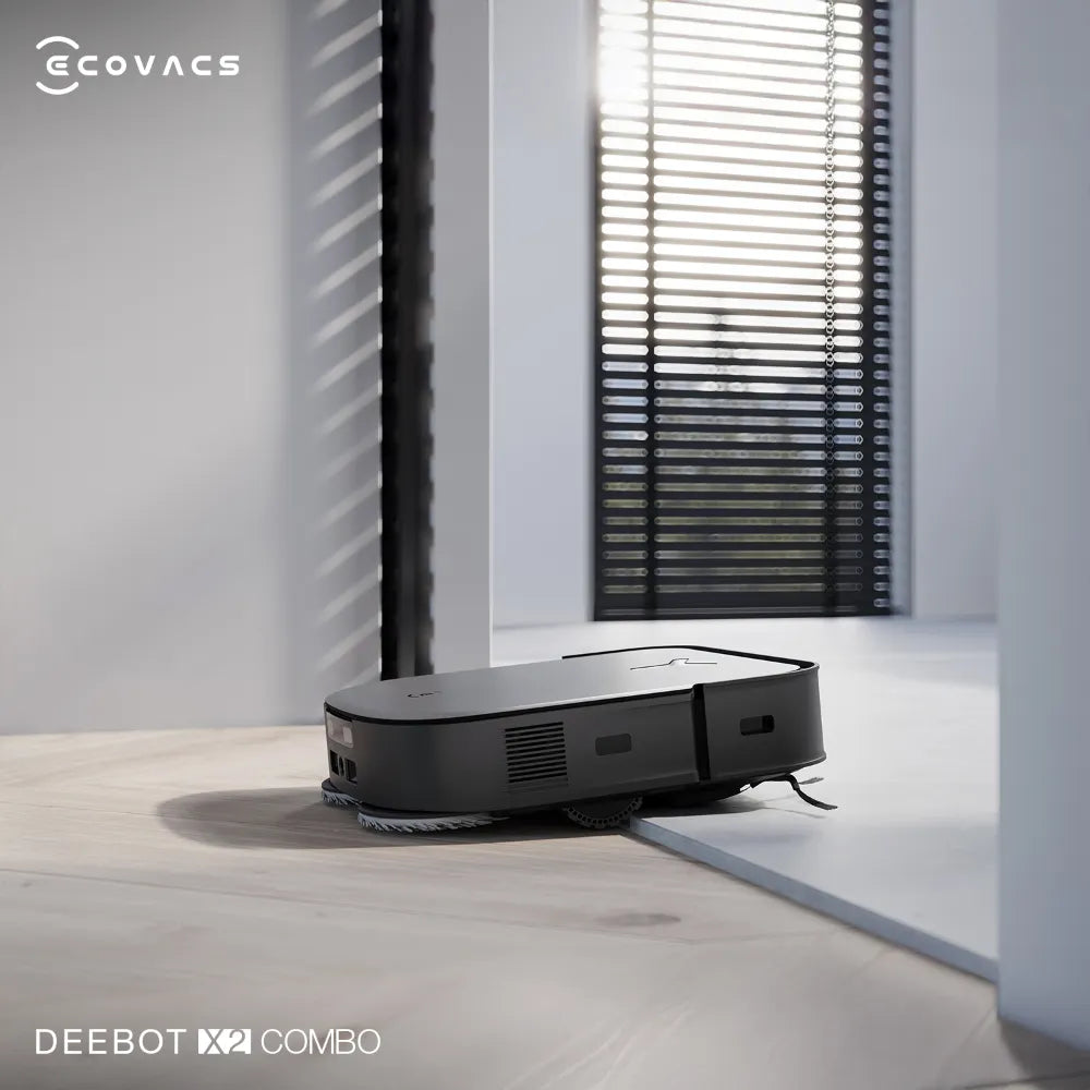 Robot hút bụi Ecovacs Deebot X2 Combo trạm tự động giặt giẻ, đổ bụi và sấy khô.