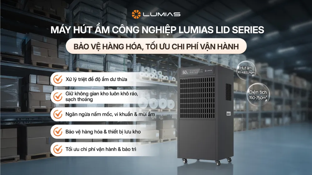 Lumias LID-S250 hút ẩm tối đa