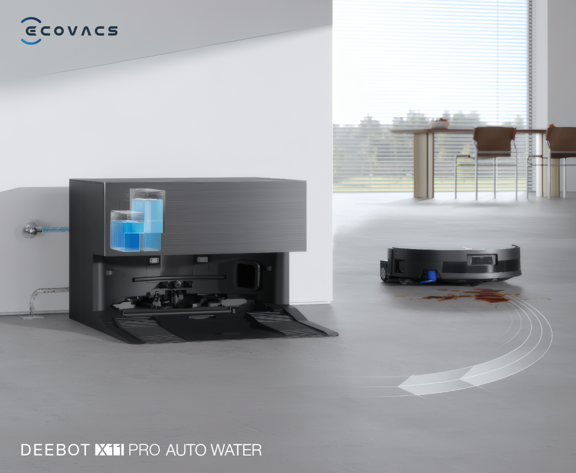 DEEBOT X11 Pro Auto Water - Tự bơm xả nước, hút 19.500 Pa