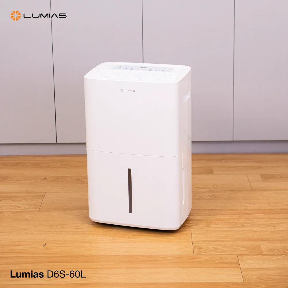 Máy hút ẩm kiêm lọc khí Lumias D6S-60L là mẫu máy công suất lớn