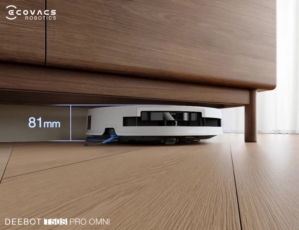  DEEBOT T50S PRO OMNI có thân mỏng 81mm