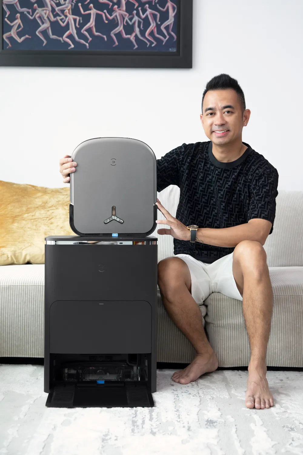 Robot hút bụi lau nhà Ecovacs Deebot X2 Omni có lực hút 8000 Pa