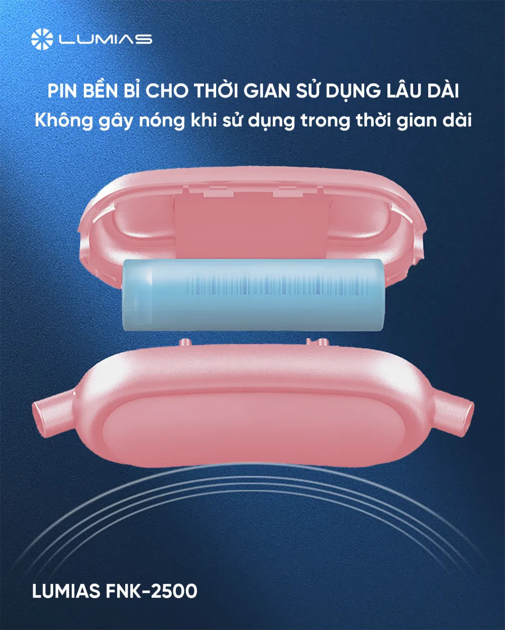 Quạt đeo cổ Lumias FNK pin bền bỉ