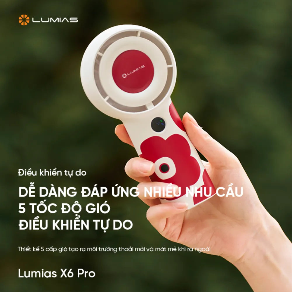 Quạt tích điện Lumias X6 Pro có pin 4000mAh