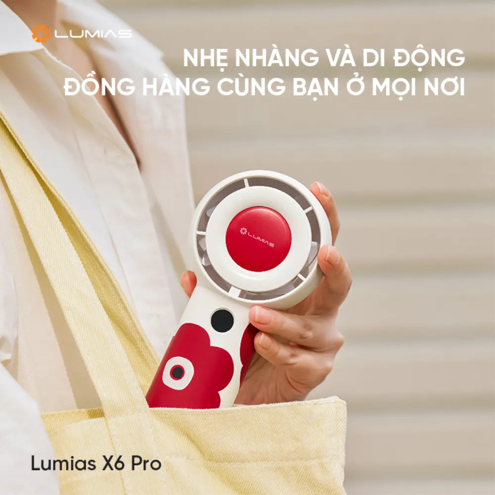 Quạt tích điện Lumias X6 Pro cổng sạc Type-C