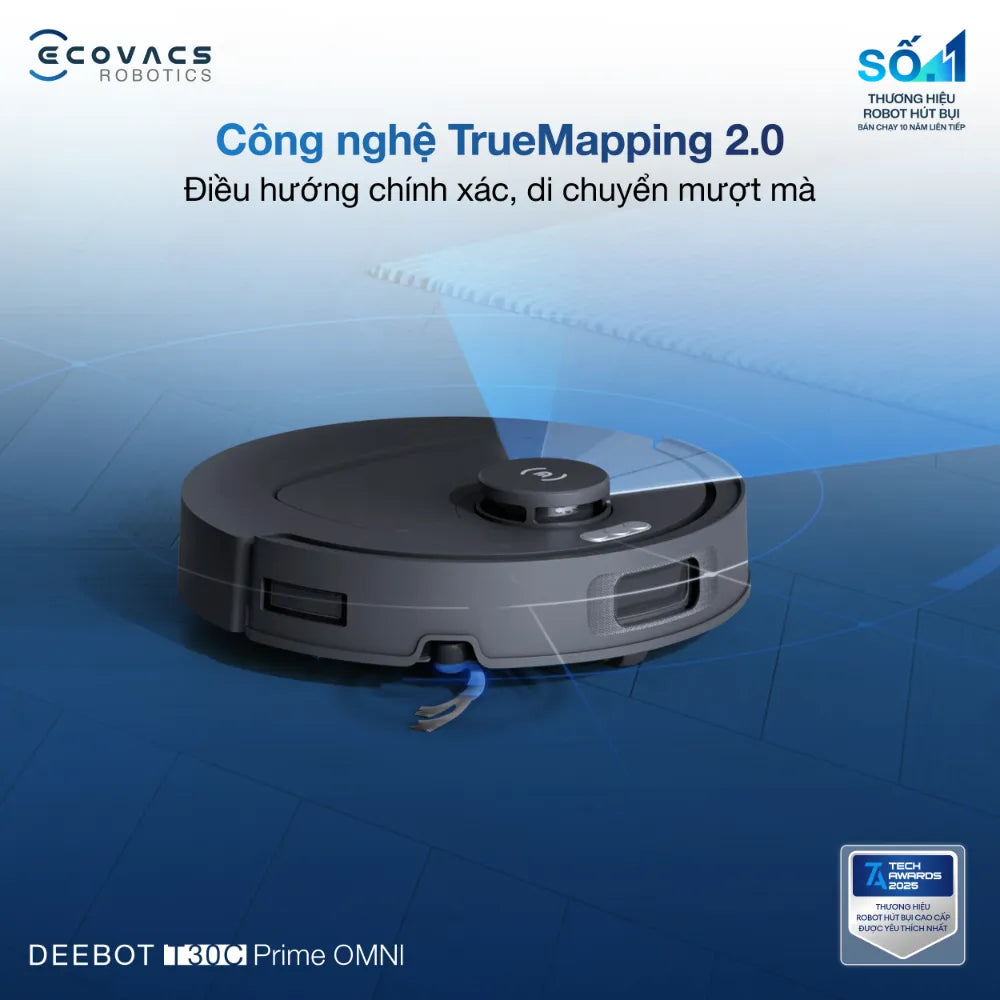 DEEBOT T30C PRIME OMNI công nghệ TrueMapping 2.0