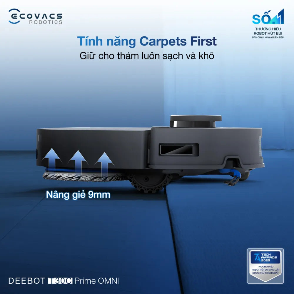 DEEBOT T30C PRIME OMNI tự động nâng rẻ 9mm