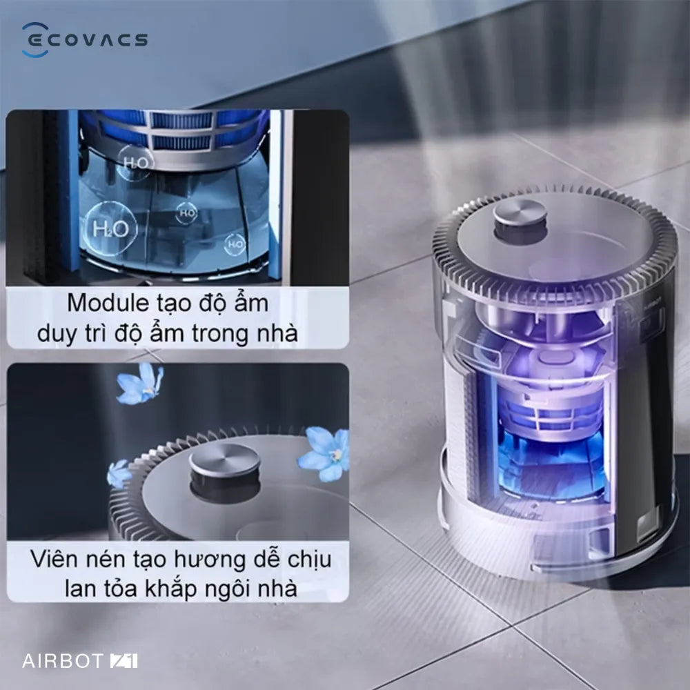  Robot lọc không khí AIRBOT Z1 tạo độ ẩm và hương thơm 