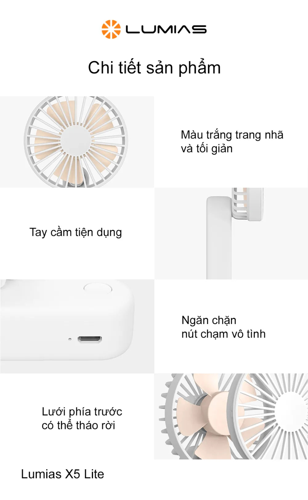 Lumias X5 Lite phù hợp với nhu cầu làm mát cá nhân cơ bản