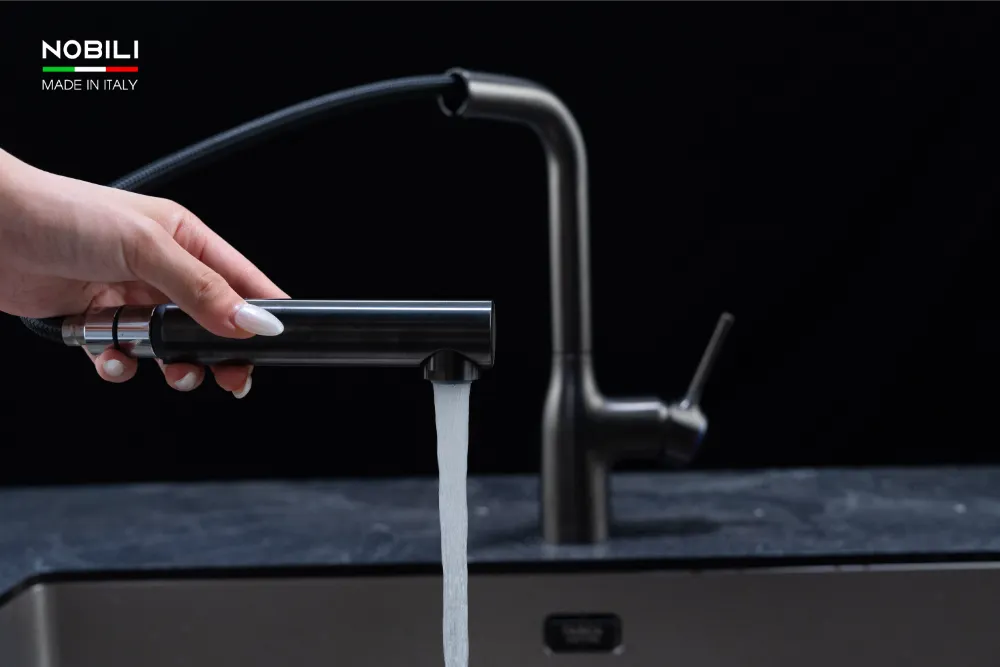 VÒI BẾP MANIA MOON DROP NB216LTB phù hợp bếp cao cấp