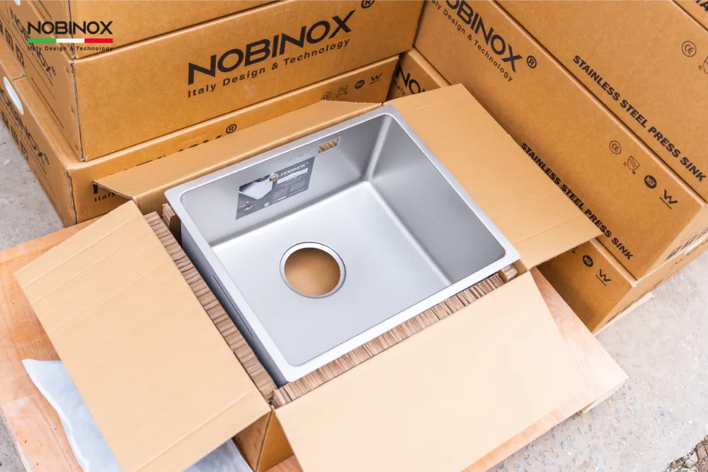 Chậu bếp Nobinox LISA Stone NN545S cao cấp
