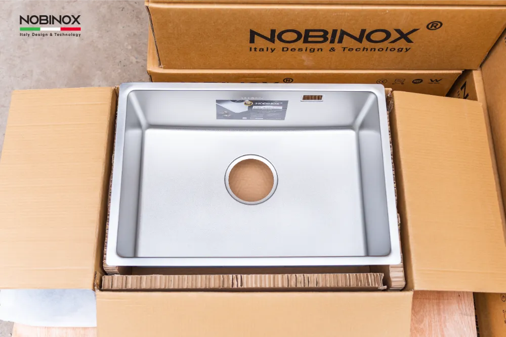 Chậu bếp Nobinox LISA Stone NN645S cao cấp
