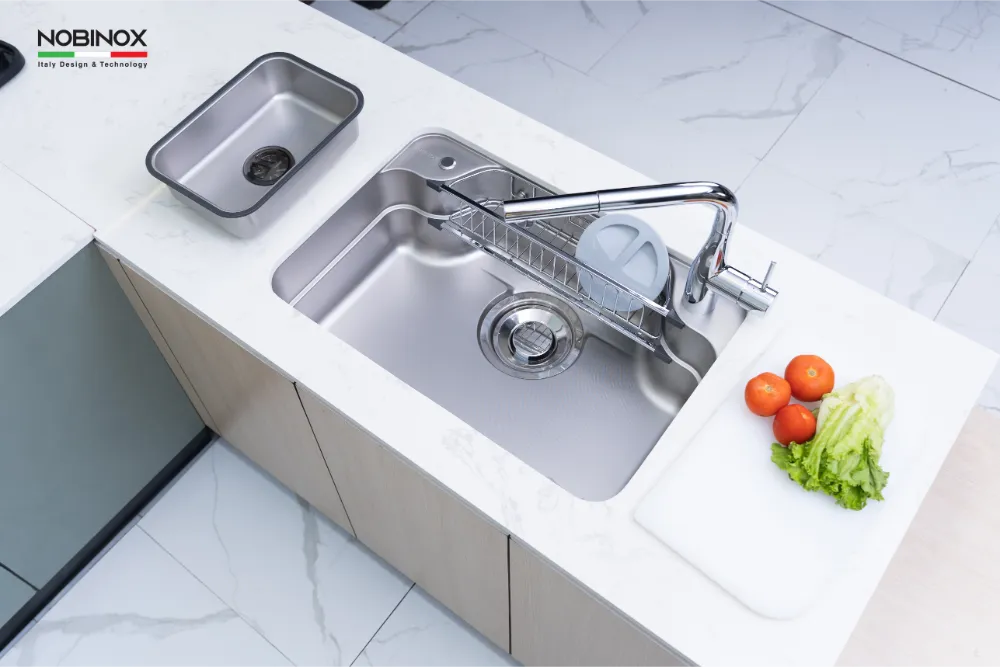 Chậu bếp LIKEN NL770D inox 304