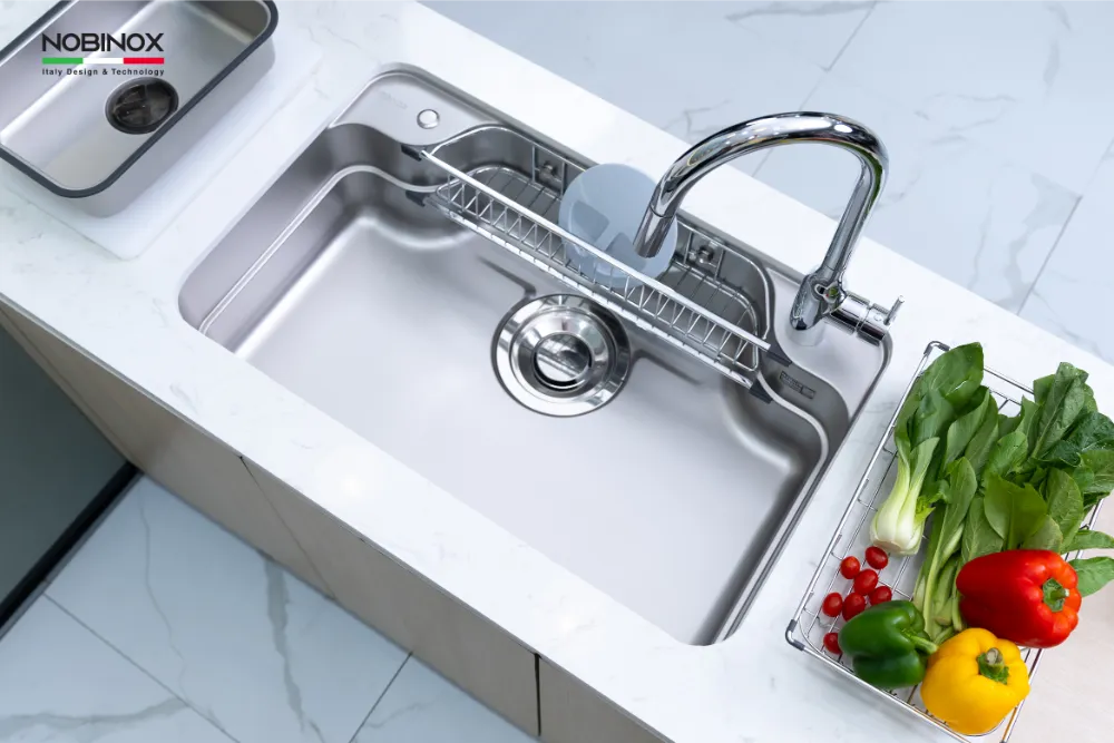 Chậu bếp LIKEN NL890D bề mặt vân siêu mịn