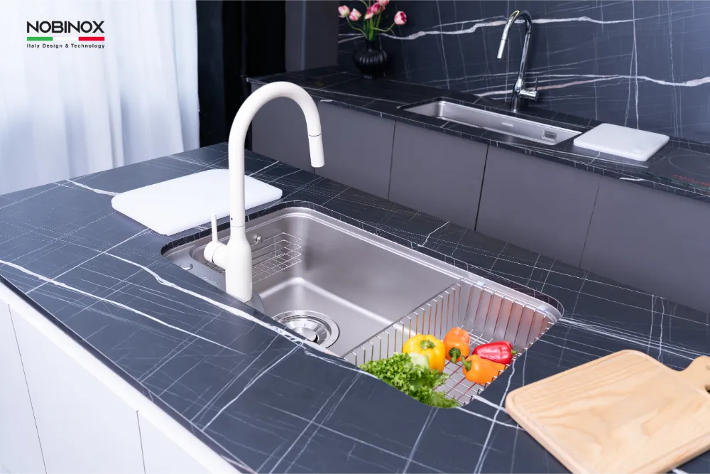 Chậu bếp MONO VA20 bề mặt vân siêu mịn