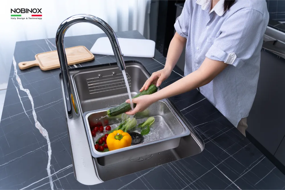Chậu bếp MONO VA207 tiện lợi