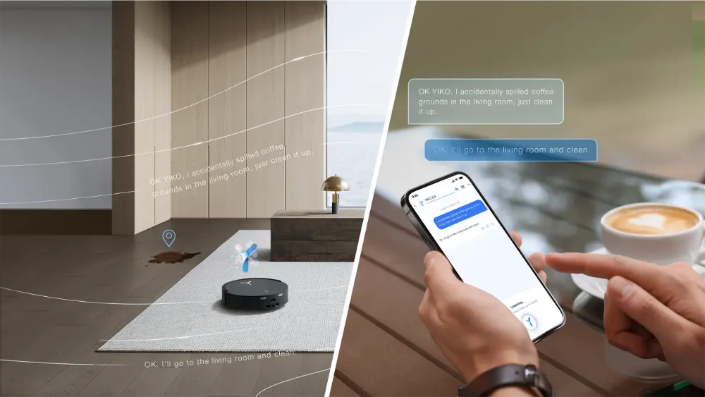 Ecovacs Deebot X8 Pro Omni điều khiển bằng giọng nói