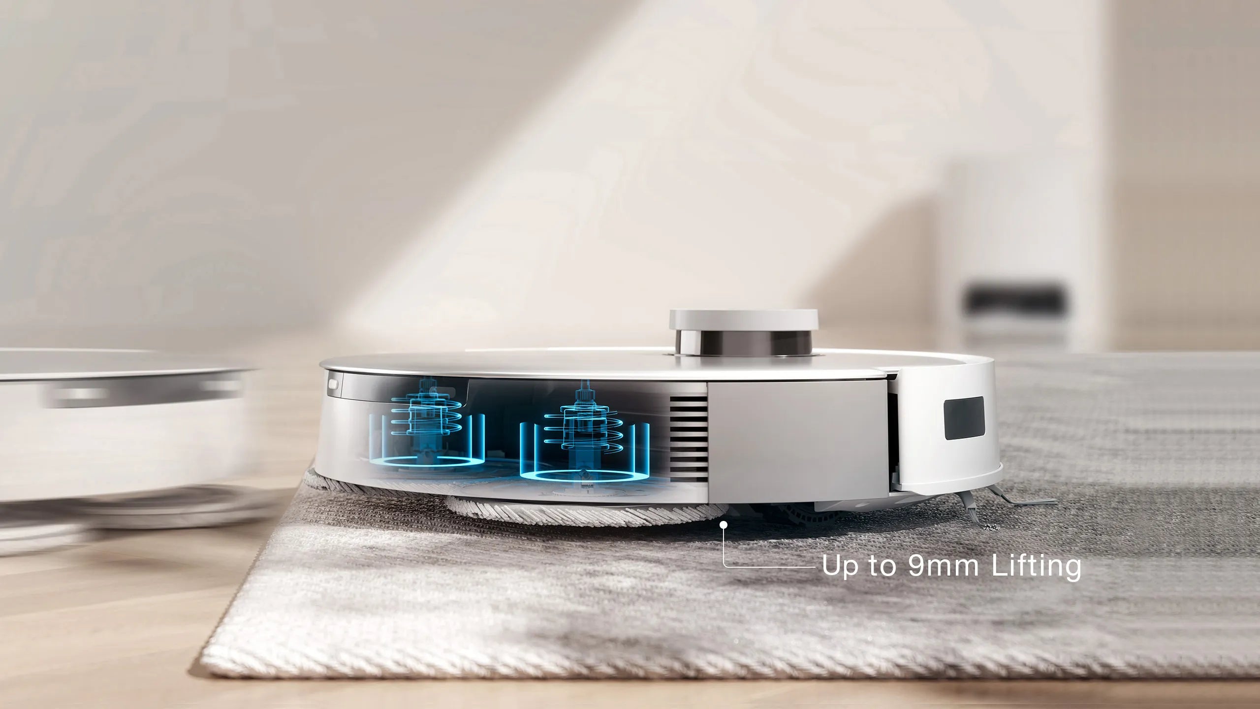 Deebot T20 Omni nâng giẻ 9 mm.