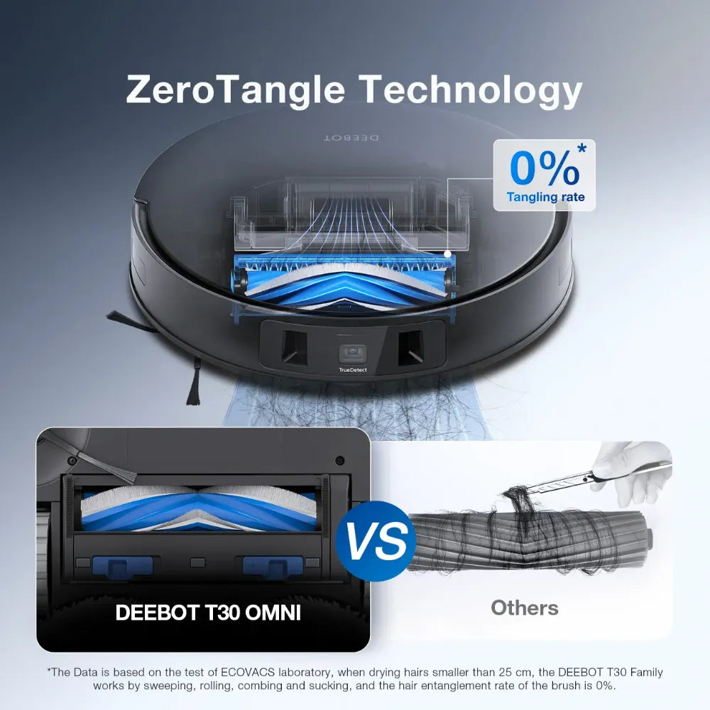 DEEBOT T30 OMNI nổi bật với công nghệ chống rối tóc