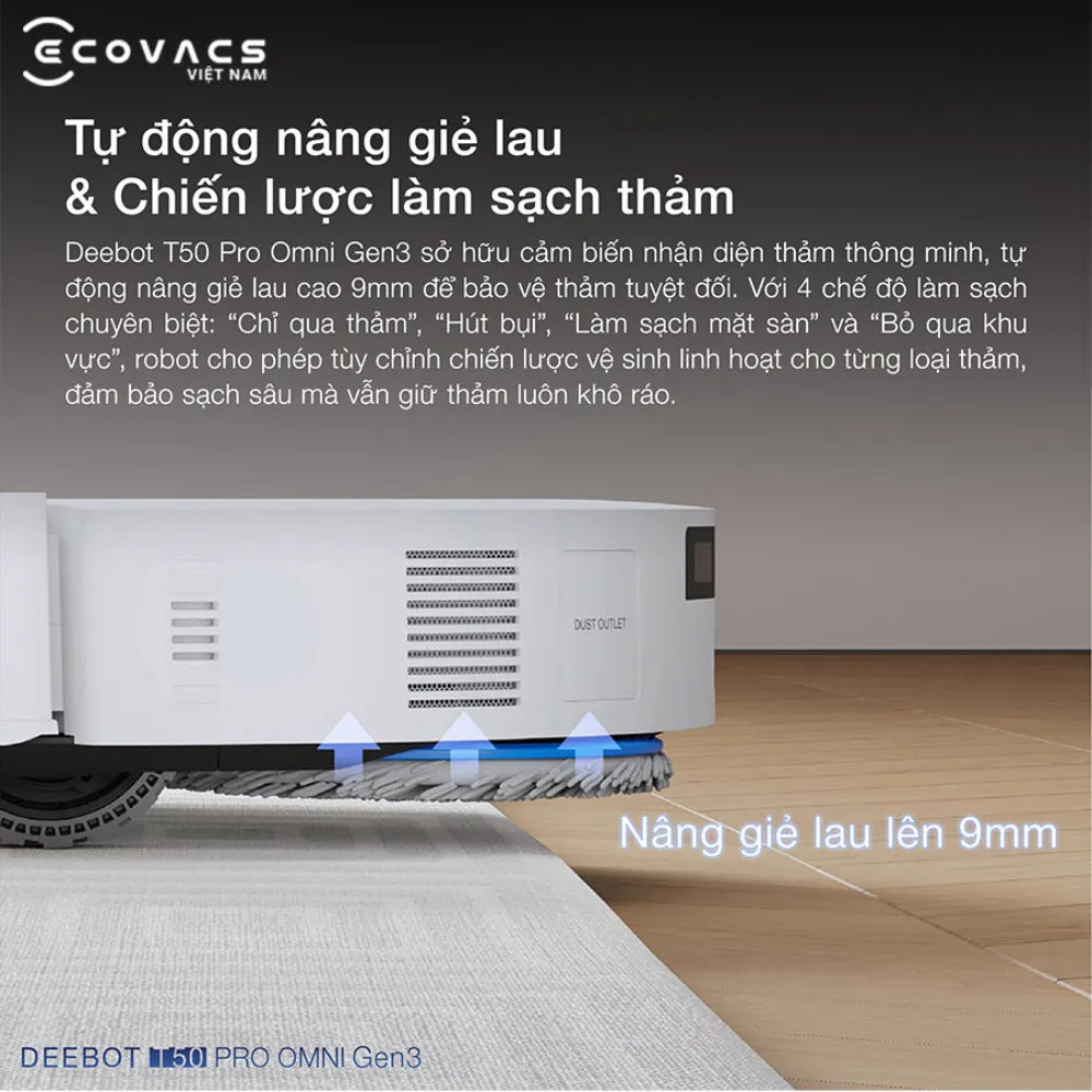 DEEBOT T50 PRO OMNI Gen3 4 chế độ làm sạch