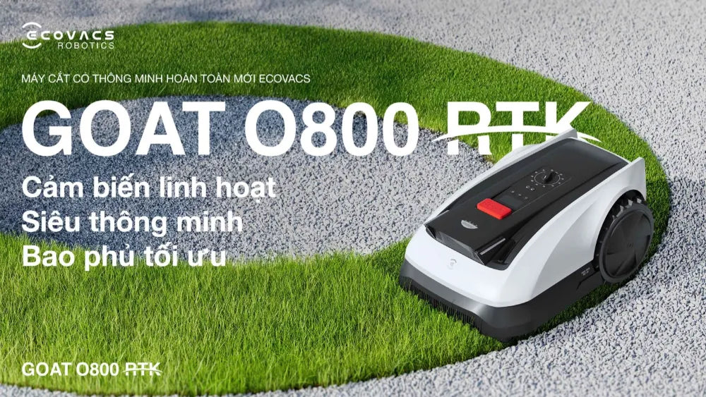 Robot cắt cỏ GOAT O800 RTK cảm biến linh hoạt