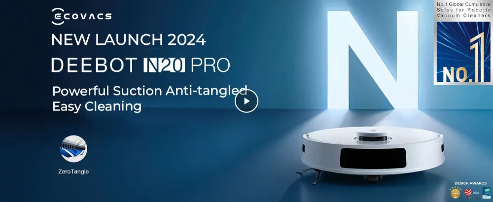 Ecovacs Deebot N20 Pro là mẫu robot hút bụi lau nhà, công nghệ chống rối tóc