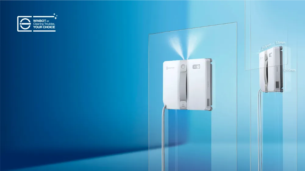 Ecovacs WINBOT MINI là mẫu robot lau kính nhỏ gọn 