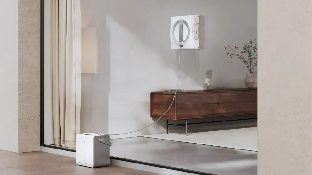 Ecovacs WINBOT W2 OMNI là mẫu robot lau kính có trạm đa năng