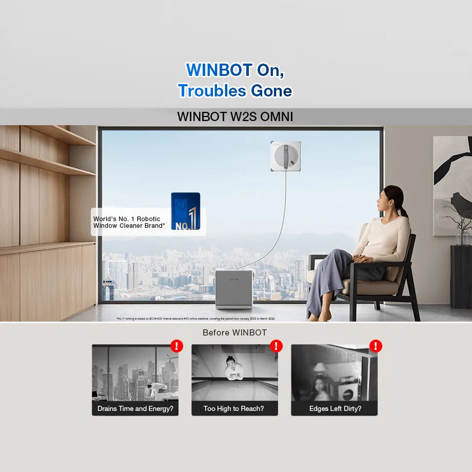 WINBOT W2S OMNI lực hút 8000Pa