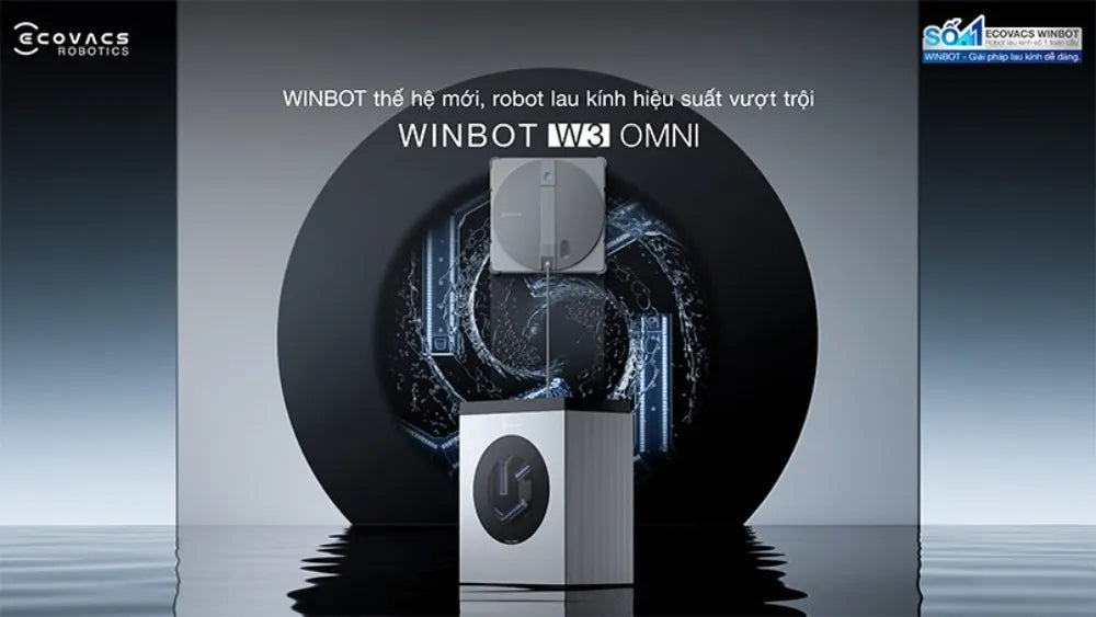 Robot lau kính Ecovacs WINBOT W3 OMNI hiệu suất vượt trội