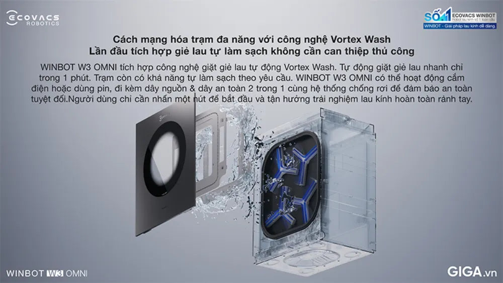 WINBOT W3 OMNI hướng đến trải nghiệm lau kính rảnh tay hơn