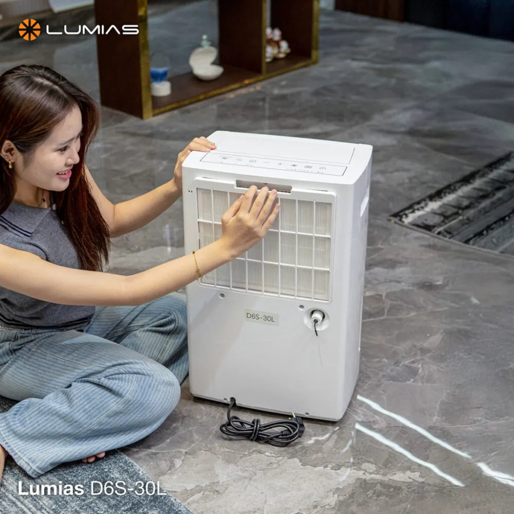 Lumias D6S-30L được thiết kế cho không gian rộng, nơi cần hút ẩm nhanh hơn