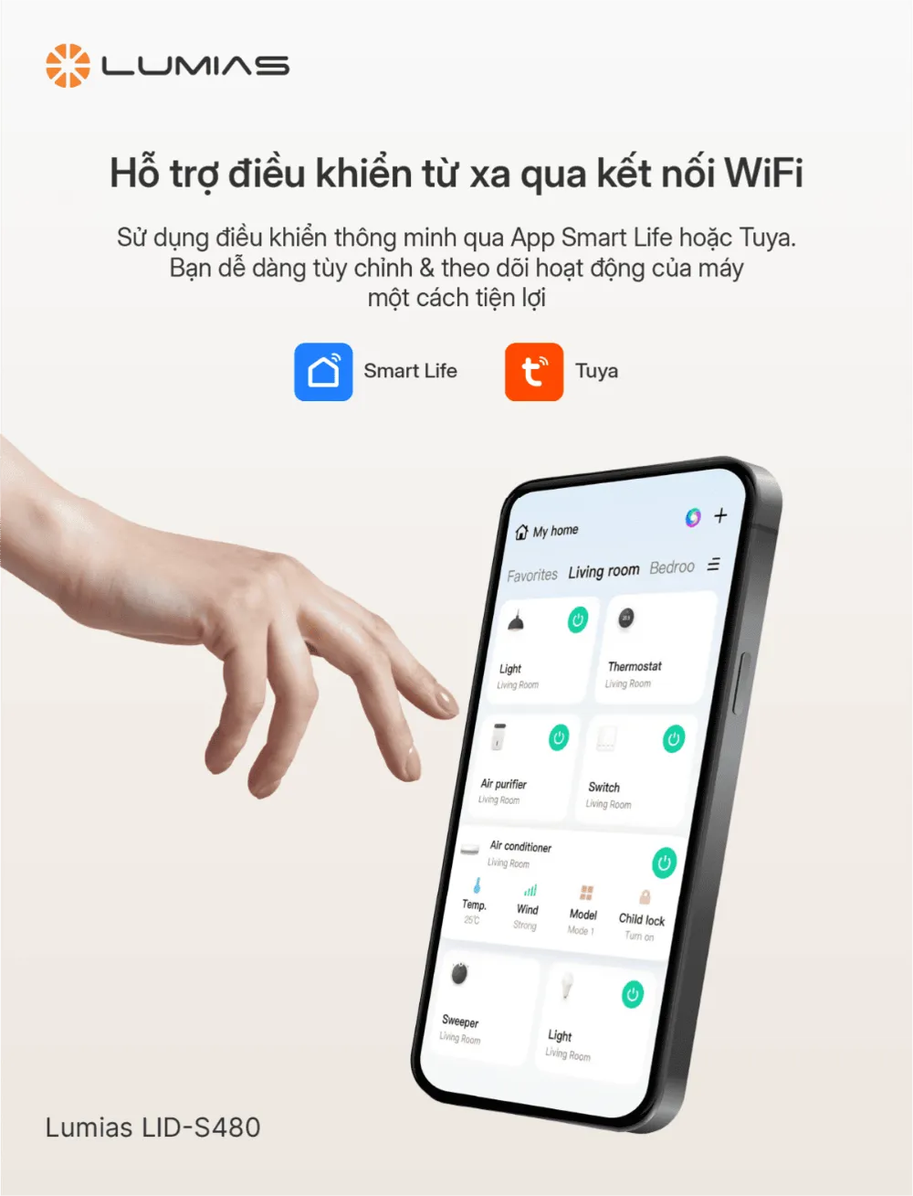 Lumias LID-S480 điều khiển từ xa