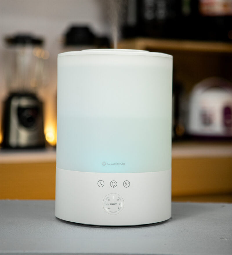 Máy tạo độ ẩm phun sương Lumias HUL-24W đèn xanh