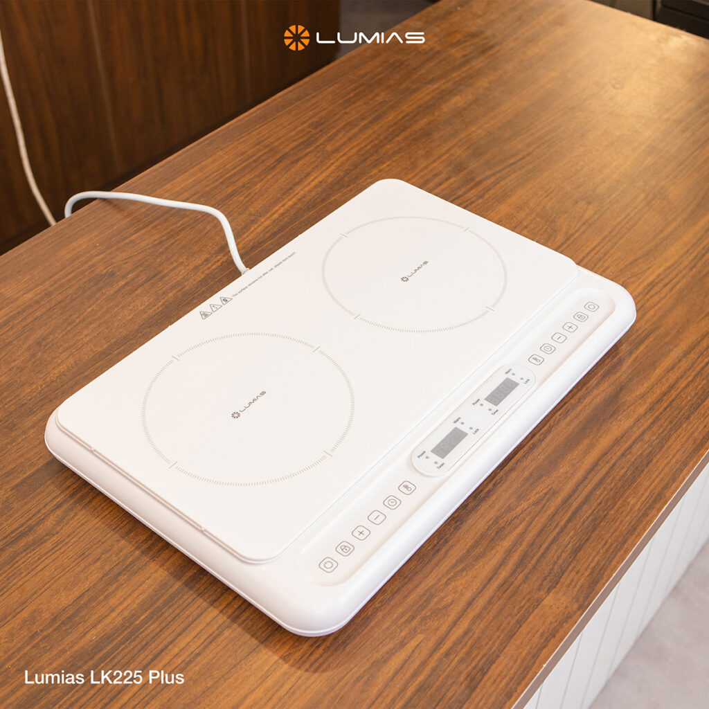 Bếp từ đôi Lumias LK225 Plus phù hợp với gia đình cần nấu hai món cùng lúc nhưng vẫn muốn không gian bếp gọn và dễ vệ sinh. 