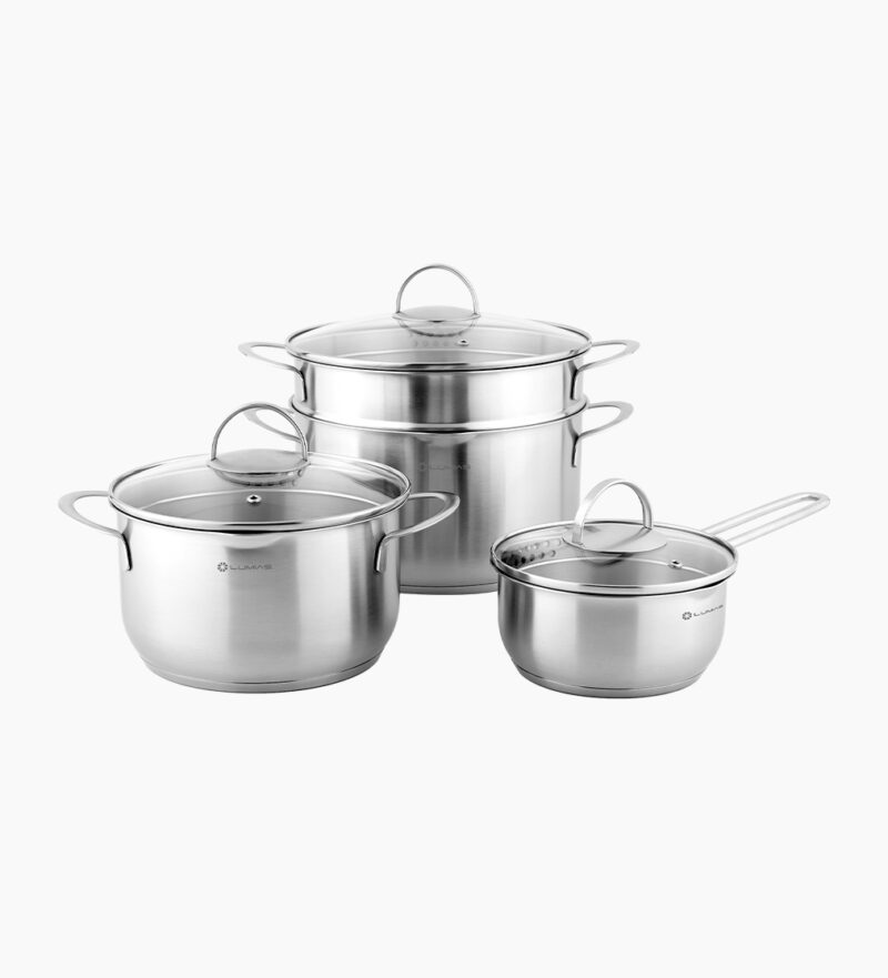 Bộ nồi xửng hấp inox Lumias C4 Prime 