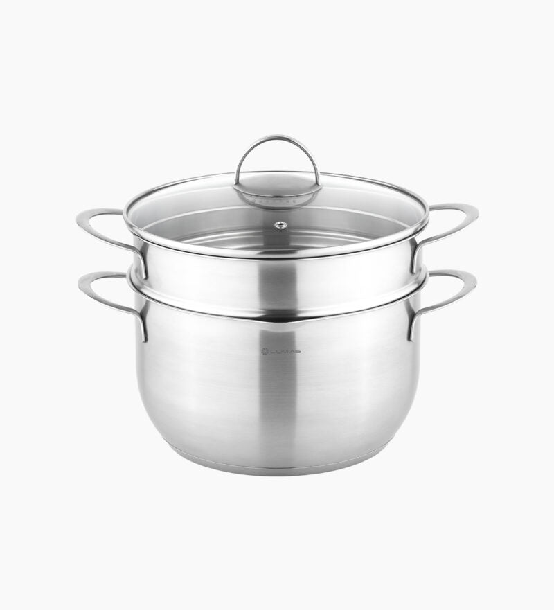 Bộ nồi xửng hấp inox Lumias C4 Prime gồm 4 món