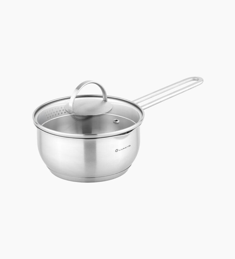 Bộ nồi xửng hấp inox Lumias C4 Prime nắp kính cường lực
