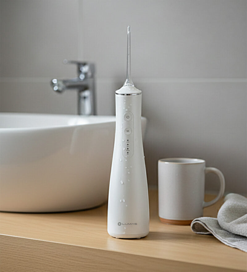 Máy tăm nước Lumias LWF-180W có cổng sạc Type-C và chống nước IPX7.