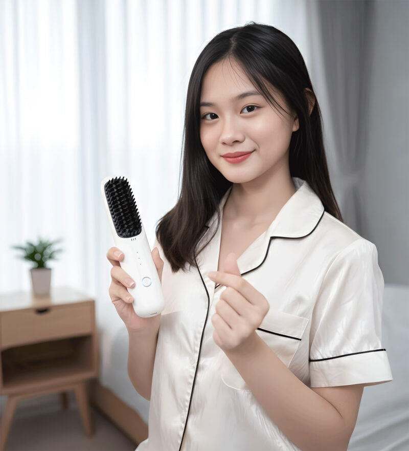 Lược điện không dây Lumias X8 sản phẩm có 3 mức nhiệt 160°C, 180°C, 200°C