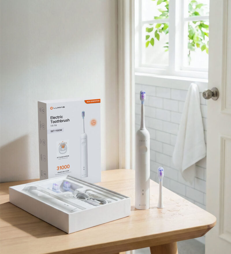 Bàn chải điện Lumias SET-1100W màu trắng