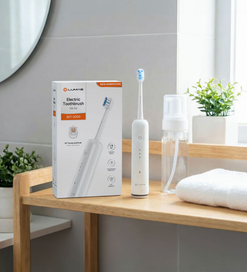 Bàn chải điện Lumias SET-2000 có 6 chế độ làm sạch