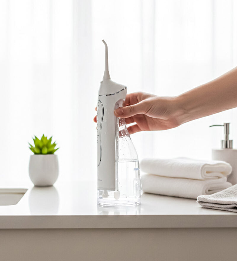 Máy tăm nước dung tích 300ml Lumias LWF-300W trang bị 3 đầu phun, làm sạch toàn diện