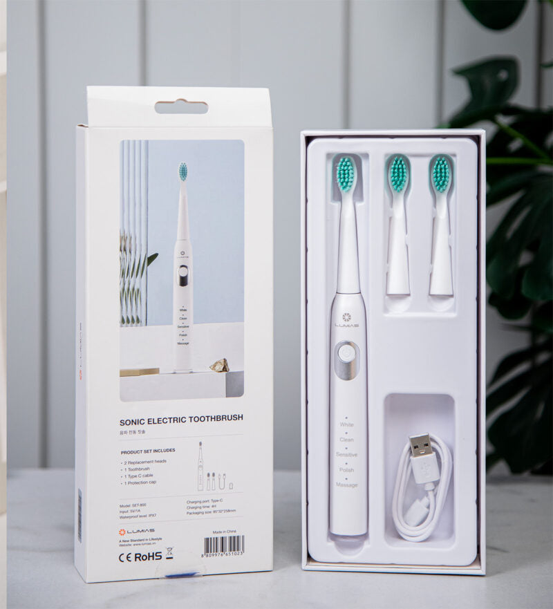 Bàn chải điện Lumias SET-800 - 5 chế độ làm sạch, pin dùng đến 60 ngày